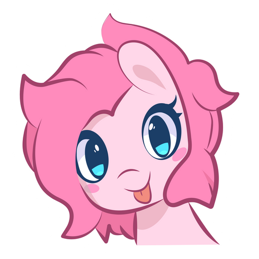 here is a My Little Pony Pinkie Pie Funny Sticker from the My Little Pony collection for sticker mania