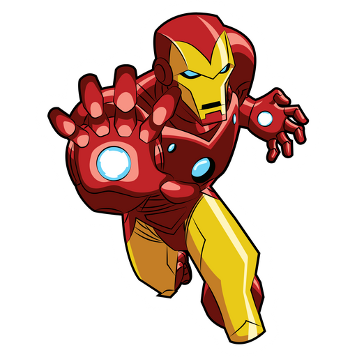 here is a Avengers Iron Man aka Tony Stark Sticker from the Marvel collection for sticker mania