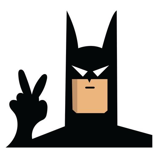 here is a Batman Peace Sticker from the Movies and Series collection for sticker mania