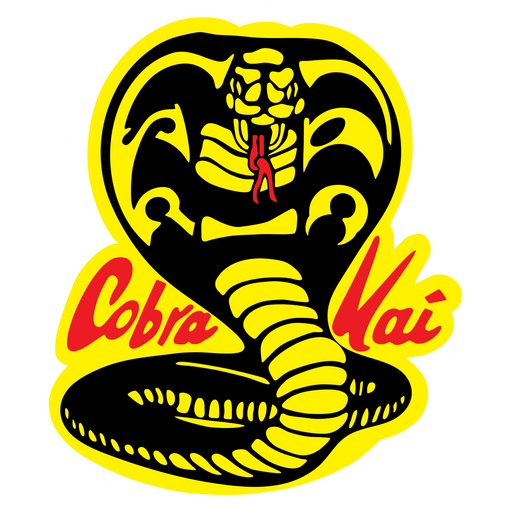 here is a Cobra Kai Sticker from the Movies and Series collection for sticker mania