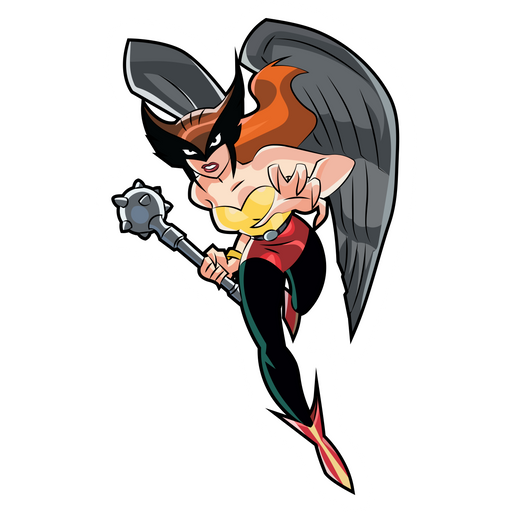 here is a Justice League Hawkgirl Sticker from the Movies and Series collection for sticker mania