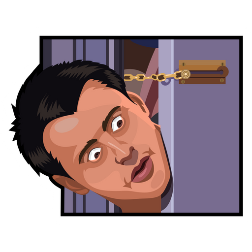 here is a Friends Joey Tribbiani Hypnotizes Sticker from the Movies and Series collection for sticker mania