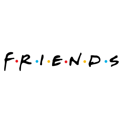 here is a Friends Logo Sticker from the Movies and Series collection for sticker mania