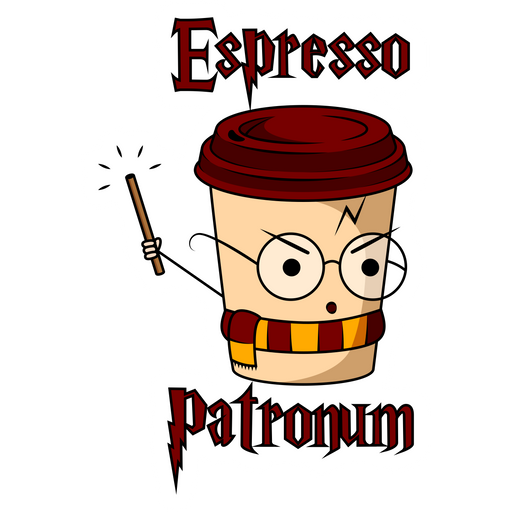 here is a Harry Potter Espresso Patronum Spell Sticker from the Harry Potter collection for sticker mania