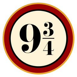 Harry Potter Platform Nine and Three-Quarters Sticker - Sticker Mania