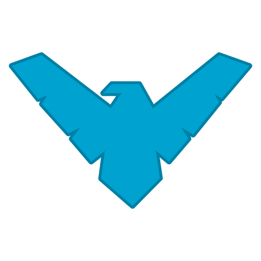 here is a Nightwing Logo Sticker from the Movies and Series collection for sticker mania
