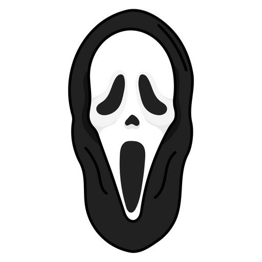 here is a Scream Ghostface Sticker from the Movies and Series collection for sticker mania