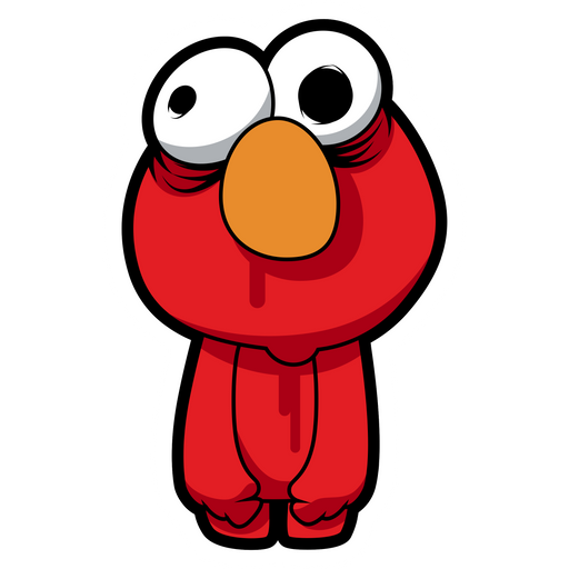 here is a Sesame Street Elmo Zombie Sticker from the Movies and Series collection for sticker mania