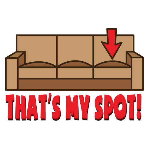 The Big Bang Theory That's My Spot Sticker