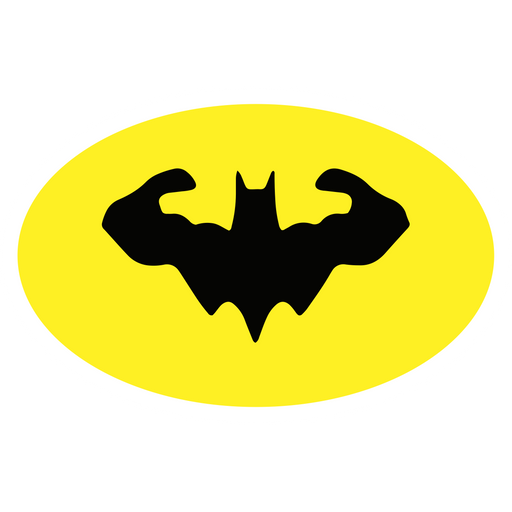 here is a The Batman Power Logo Sticker from the Movies and Series collection for sticker mania