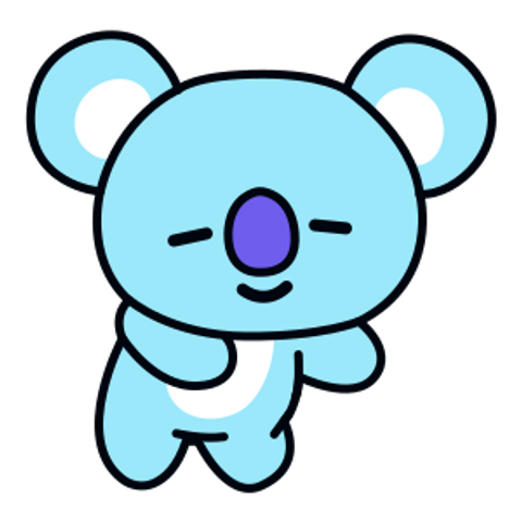 BTS BT21 Koya RM Sticker - Sticker Mania