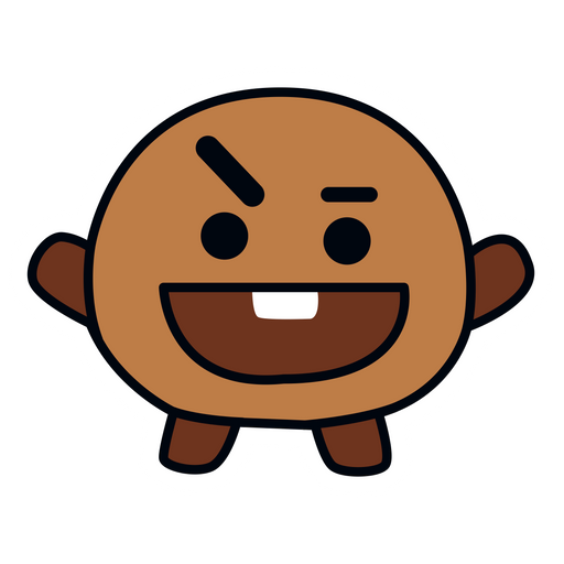here is a BTS BT21 Shooky Suga Sticker from the K-Pop collection for sticker mania