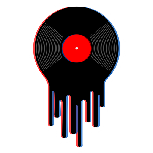 here is a Drip Vinyl Record Sticker from the Music collection for sticker mania