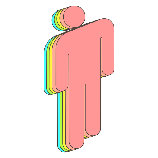 Rainbow Billie Eilish Logo Sticker