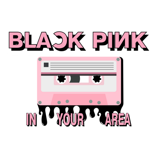 Blackpink in Your Area Cassette Tape Sticker