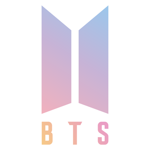 here is a K-Pop BTS Logo Sticker from the K-Pop collection for sticker mania