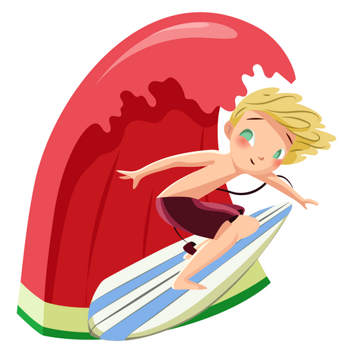 here is a Watermelon Wave Sticker from the Food and Beverages collection for sticker mania