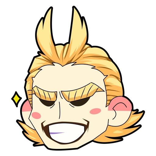 here is a My Hero Academia All Might Smiles Sticker from the My Hero Academia collection for sticker mania