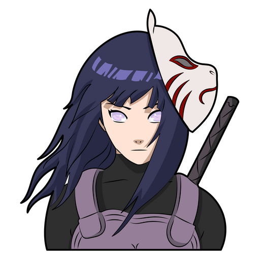here is a Naruto Hinata Hyuga Sticker from the Naruto collection for sticker mania