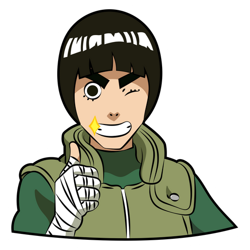 here is a Naruto Rock Lee Like Sticker from the Naruto collection for sticker mania