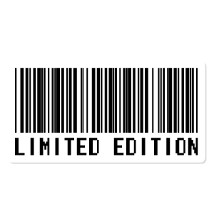 cool and cute Barcode Limited Edition Sticker for stickermania