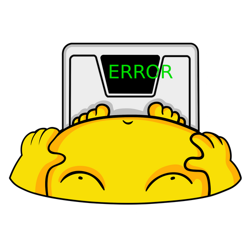 here is a Body Weight Scale Error Sticker from the Noob Pack collection for sticker mania