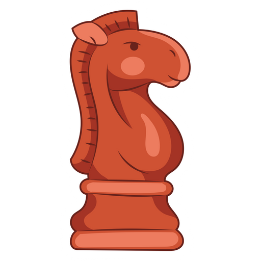 Brown Chess Horse Sticker