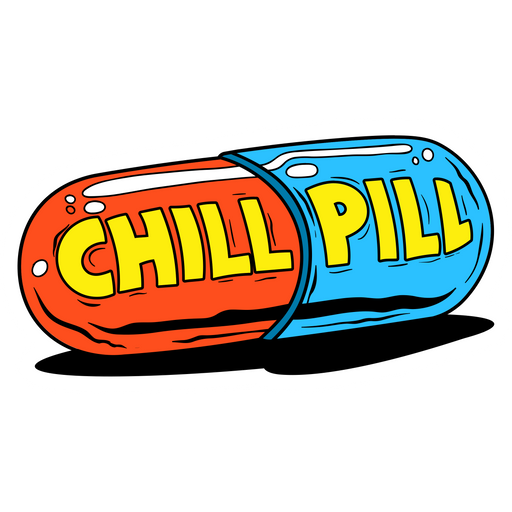 here is a Сhill Pill Sticker from the Noob Pack collection for sticker mania