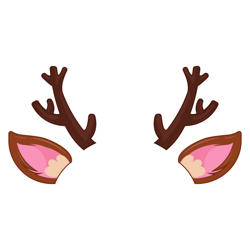 Christmas Deer Horns Sticker