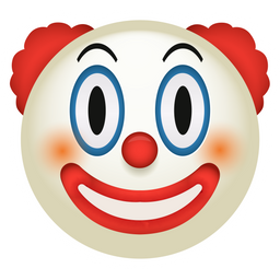 Clown Emoji Sticker - Sticker Mania