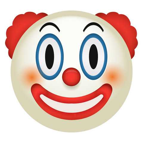 Clown Emoji Sticker - Sticker Mania