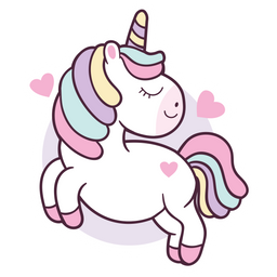 Cute Smiling Unicorn Sticker - Sticker Mania