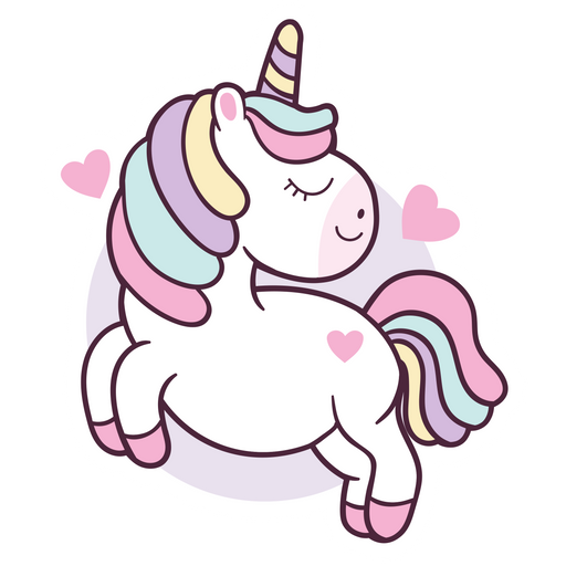 here is a Cute Smiling Unicorn Sticker from the Cute collection for sticker mania