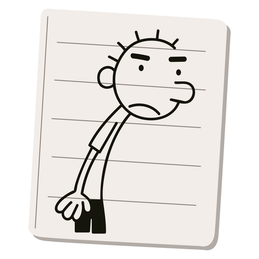 here is a Diary of a Wimpy Kid Rodrick Heffley Sticker from the Cartoons collection for sticker mania