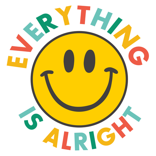 here is a Everything is Alright Smile Sticker from the Noob Pack collection for sticker mania