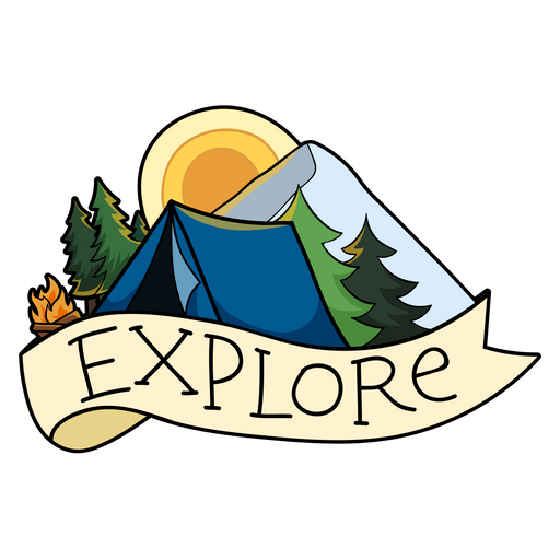 here is a Explore Sticker from the Travel collection for sticker mania