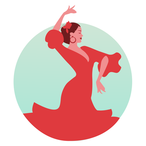 Flamenco Dance Sticker - Sticker Mania