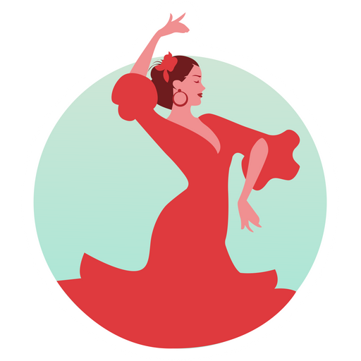 here is a Flamenco Dance Sticker from the Noob Pack collection for sticker mania