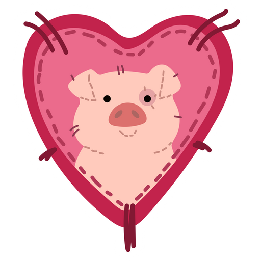 here is a Gravity Falls Waddles Patch Sticker from the Gravity Falls collection for sticker mania