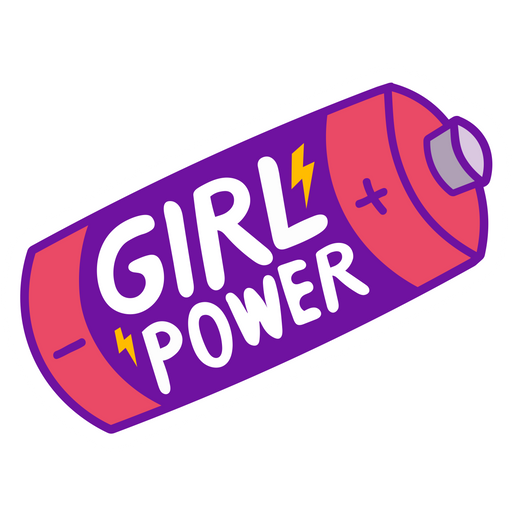 Girl Power Battery Sticker