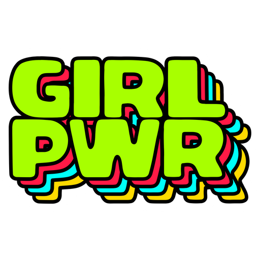 here is a Girl Pwr Sticker from the Noob Pack collection for sticker mania