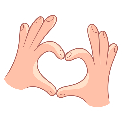 Hand Heart Gesture Sticker