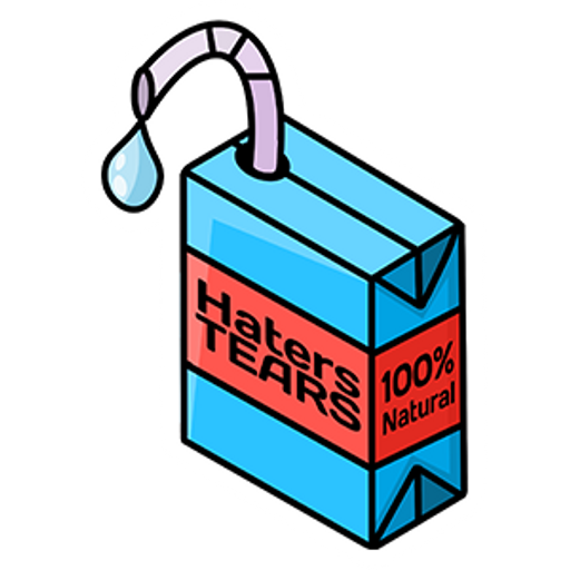 here is a Haters Tears Sticker from the Food and Beverages collection for sticker mania