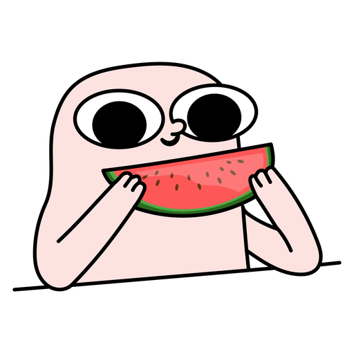 here is a Ketnipz Eats Watermelon Meme Sticker from the Memes collection for sticker mania