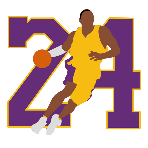 here is a Kobe Bryant 24 Dribbles Sticker from the Noob Pack collection for sticker mania
