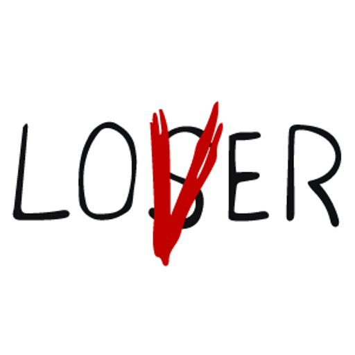 here is a Lover Not Loser Sticker from the Inscriptions and Phrases collection for sticker mania