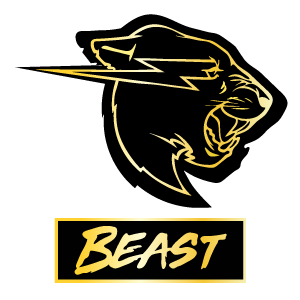 cool and cute MrBeast Gold Logo for stickermania