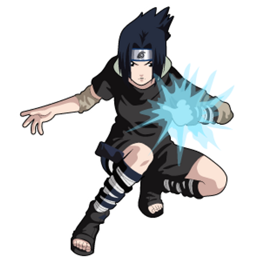 here is a Naruto Sasuke Uchiha from the Naruto collection for sticker mania