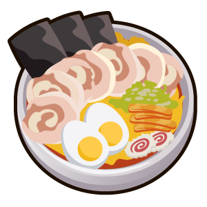 here is a Narutomaki Naruto Ramen from the Anime collection for sticker mania