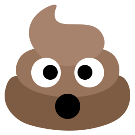 here is a Pile of Poo Emoji Sticker from the Noob Pack collection for sticker mania